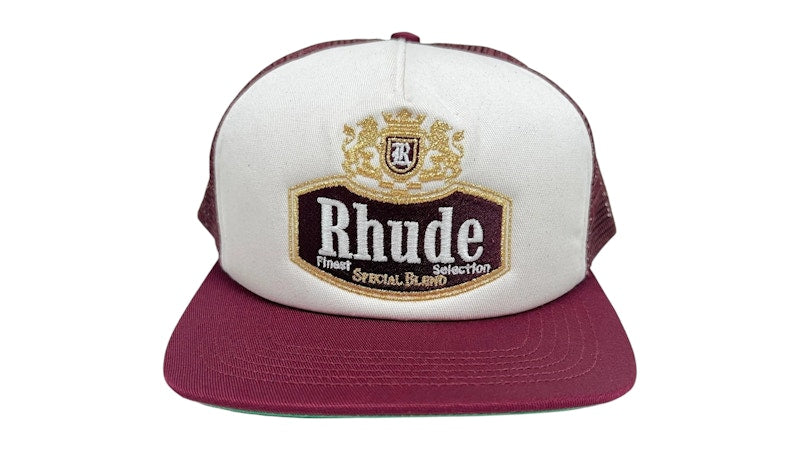 Rhude Special-Blend Trucker Hat Maroon
