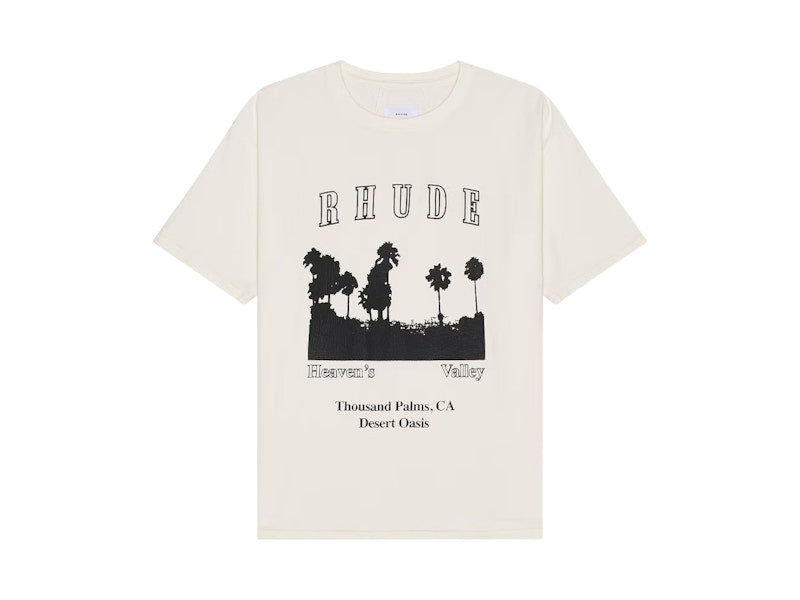 Rhude Thousand Palms Tee Vintage White