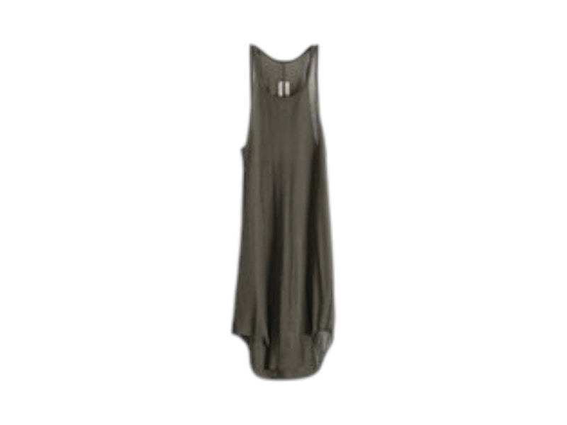 Rick Owens Basic Rib Tank Bosco