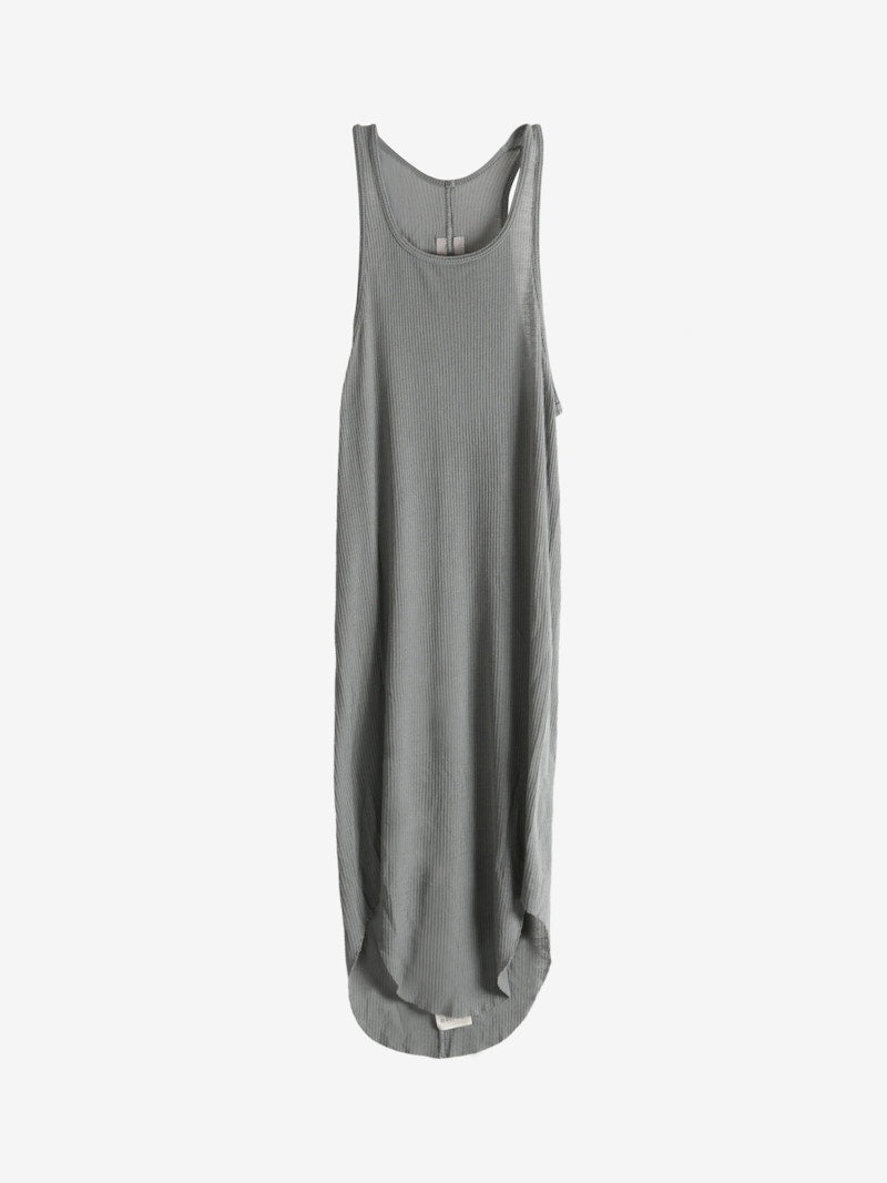 Rick Owens Basic Rib Tank Top Washed Indigo