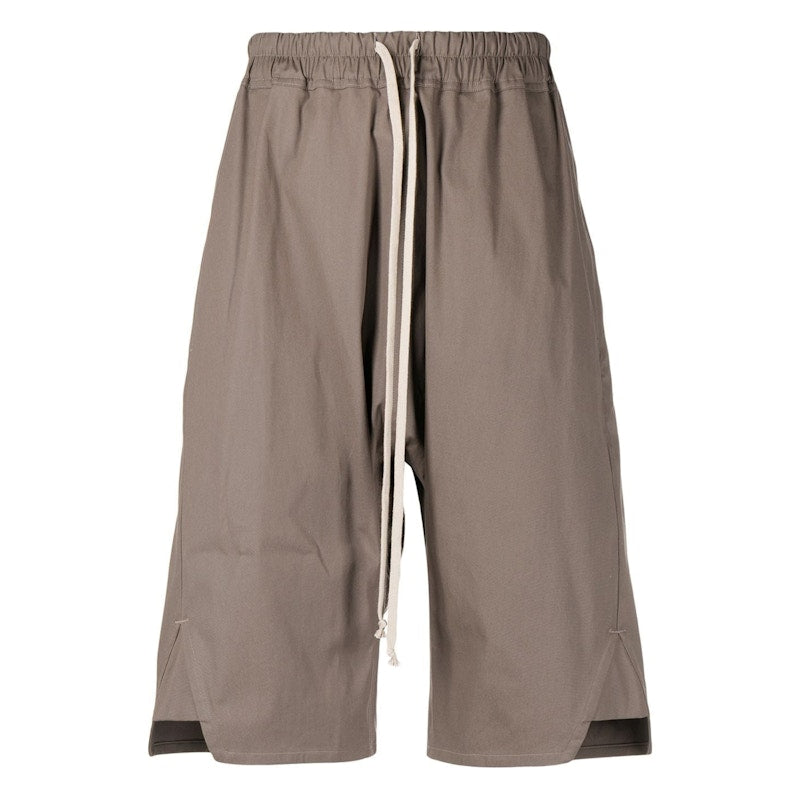 Rick Owens Belted Side Slit Shorts Grey