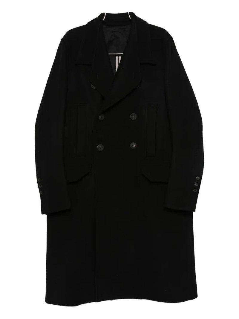 Rick Owens Cappotto Officer Coat Black