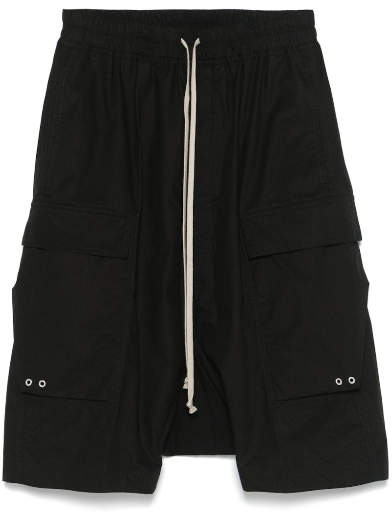 Rick Owens Cargo Pods Shorts Black