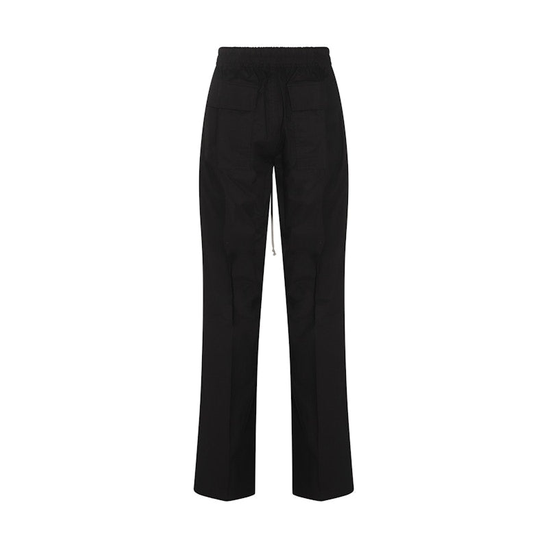 Rick Owens Cotton Dietrich Drawstring Pants Black