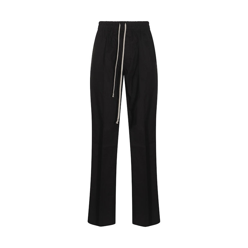 Rick Owens Cotton Dietrich Drawstring Pants Black