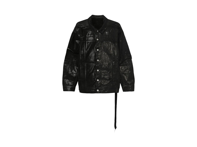 Rick Owens DRKSHDW Giacca In Denim Jumbo Worker Jacket Black
