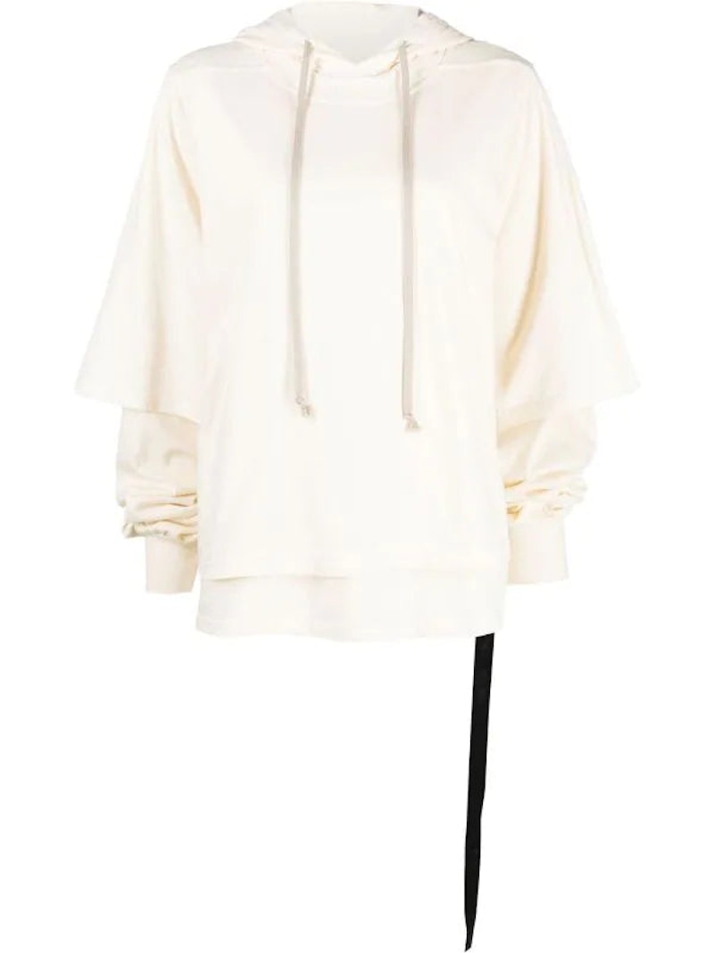 Rick Owens DRKSHDW Hustler Hoodie Natural