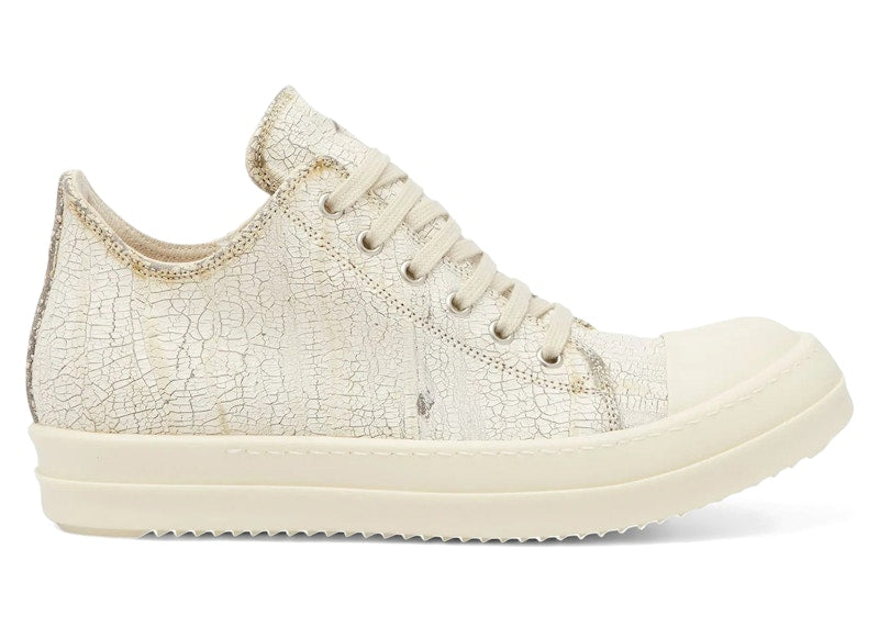 Rick Owens DRKSHDW Low Denim Milk Cracked Leather (Women's)