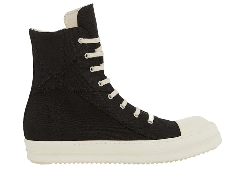 Rick Owens DRKSHDW Strobe Cotton Denim Penta High Black Milk