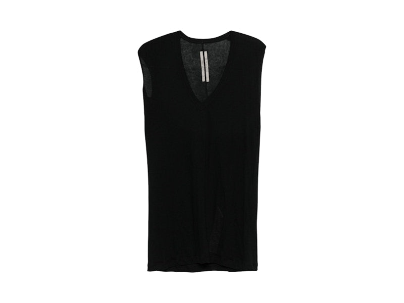 Rick Owens Deep V SL T-shirt Black