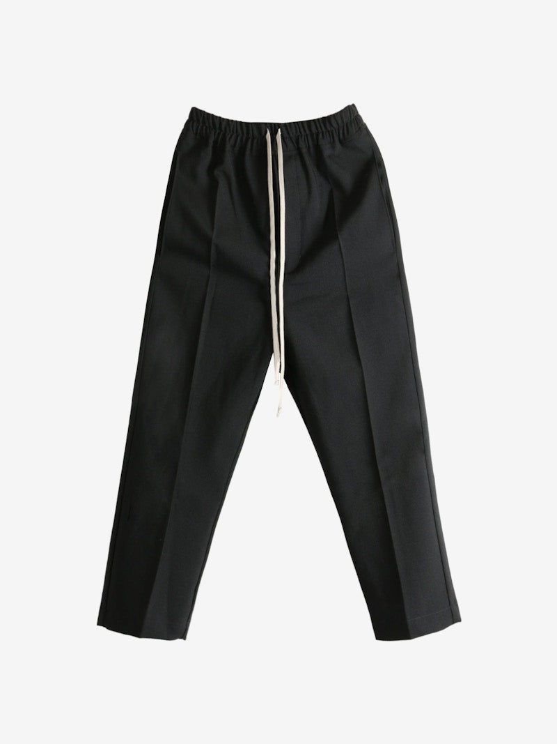 Rick Owens Drawstring Astaires Cropped Pants Black