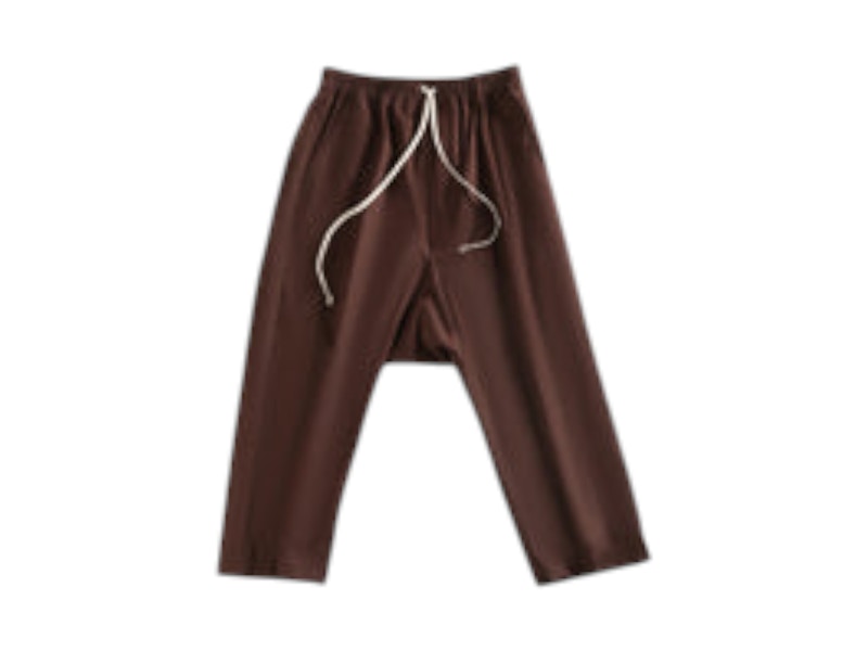 Rick Owens Drawstring Cropped Pantsaloni Pants Pantaloni Mahogany