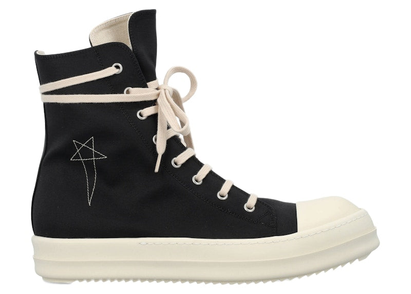 Rick Owens DRKSHDW Fogachine Hi Pentagram Embroidery Black Milk