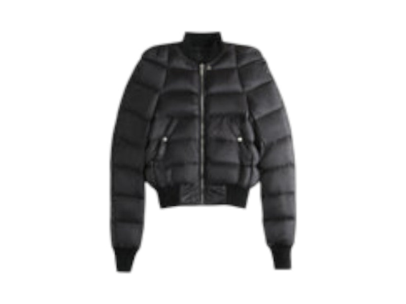 Rick Owens Duvet Flight Jacket Black