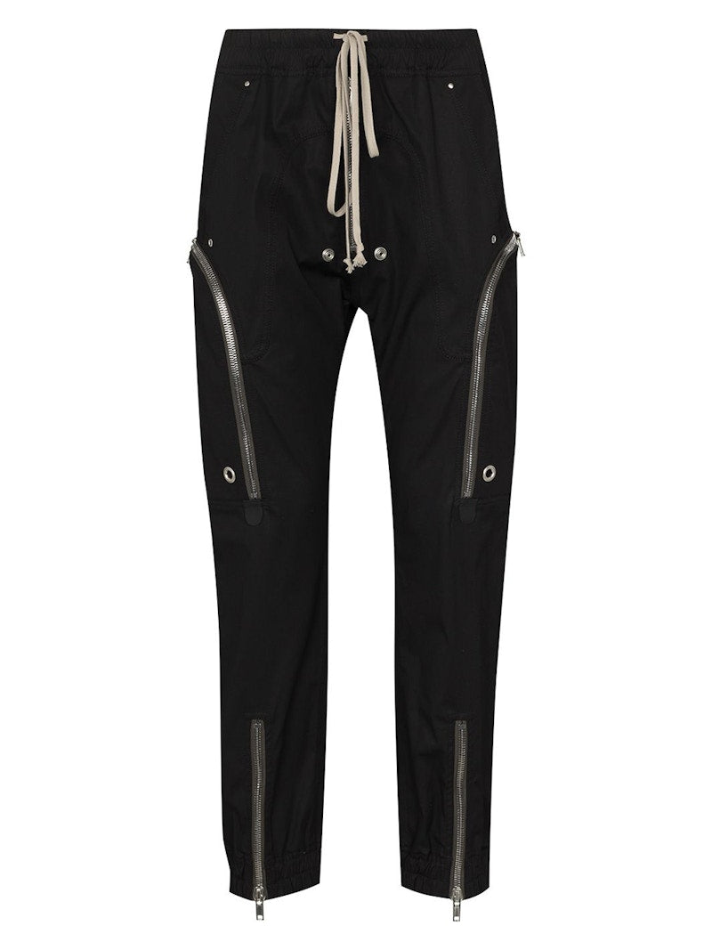 Rick Owens Fogachine Bauhaus Cargo Trousers Black