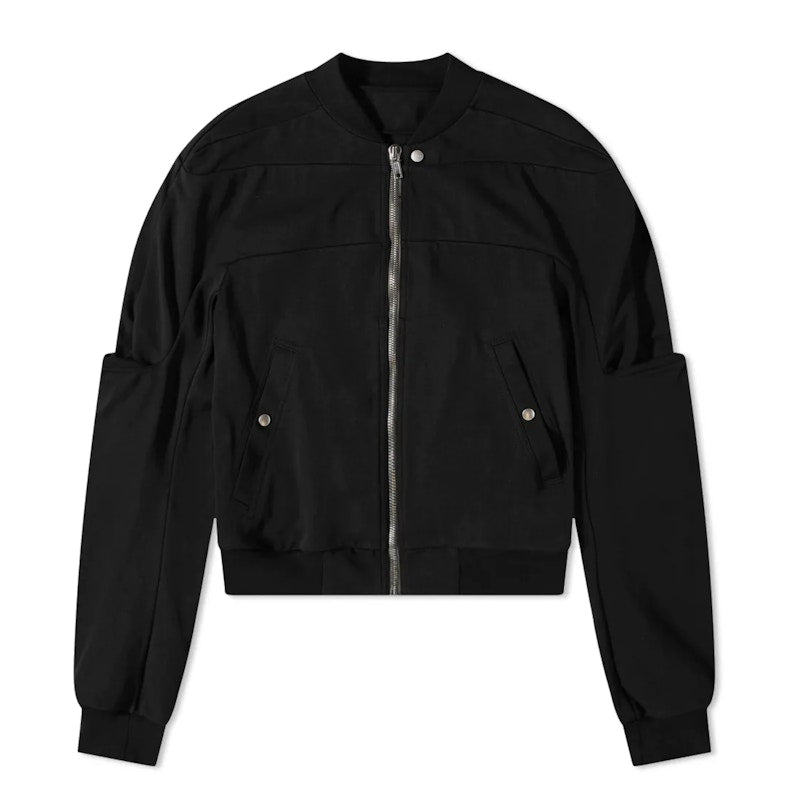 Rick Owens Geth Jersey Bomber Jacket Black
