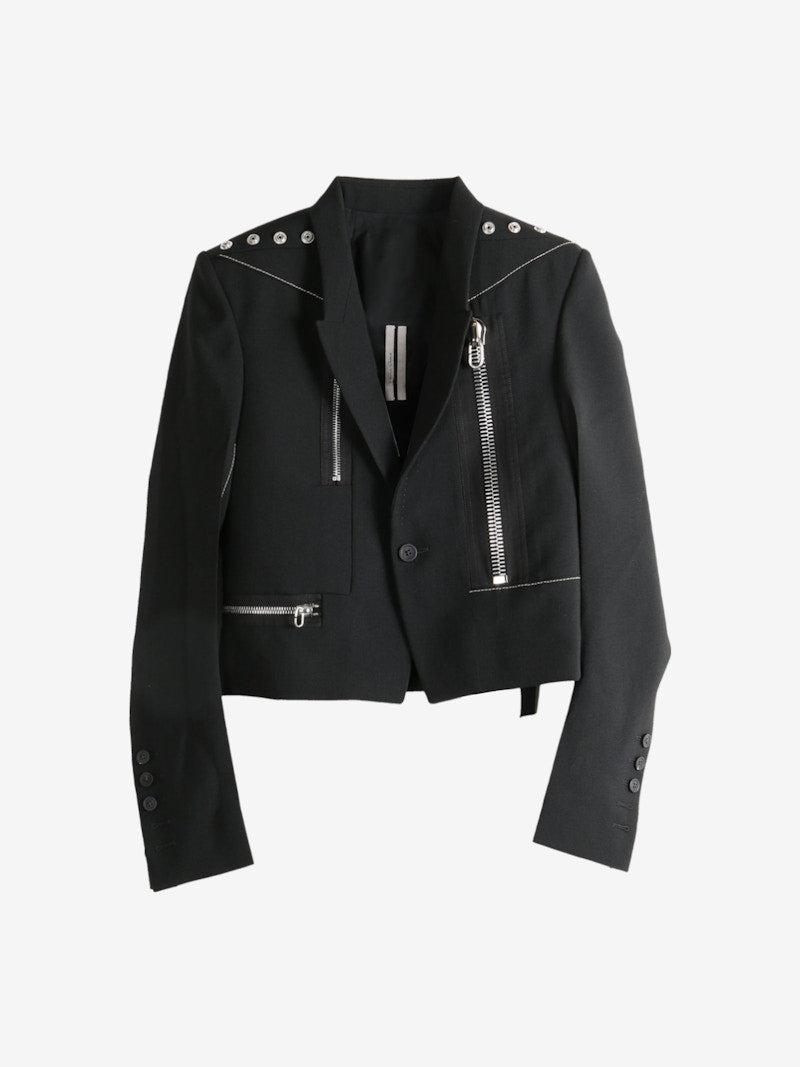 Rick Owens Giacca Alice Jacket Black Pearl