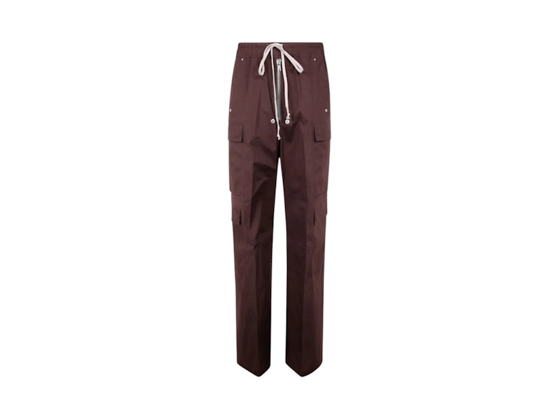 Rick Owens Heavy Cotton Poplin Cargobelas Mahogany