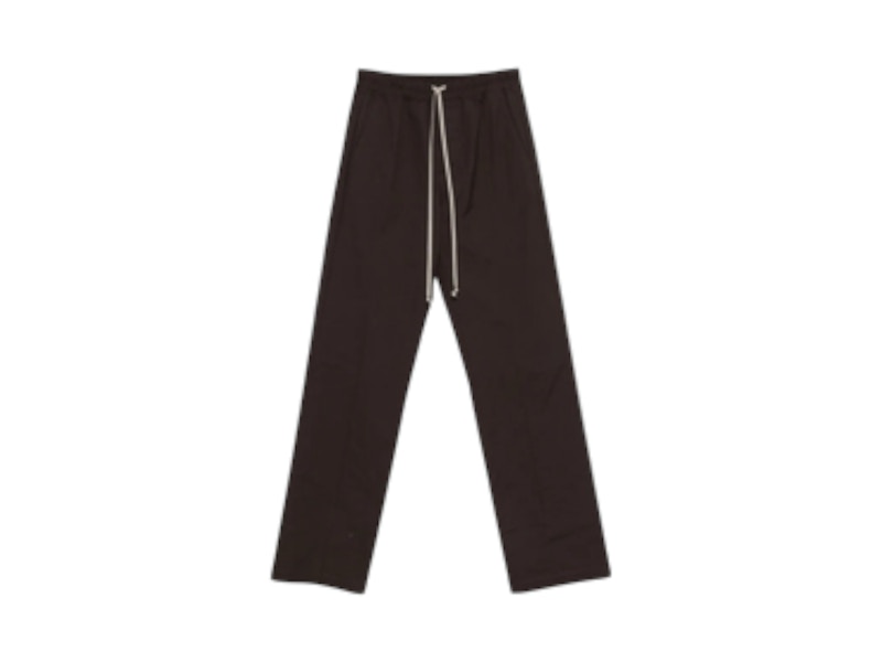 Rick Owens Heavy Poplin Dietrich Drawstring Pant Darkdust