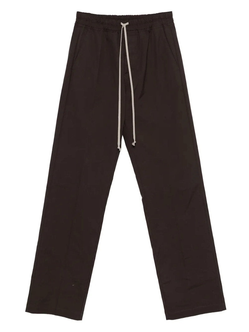 Rick Owens Heavy Poplin Dietrich Drawstring Pants Dark DUSt