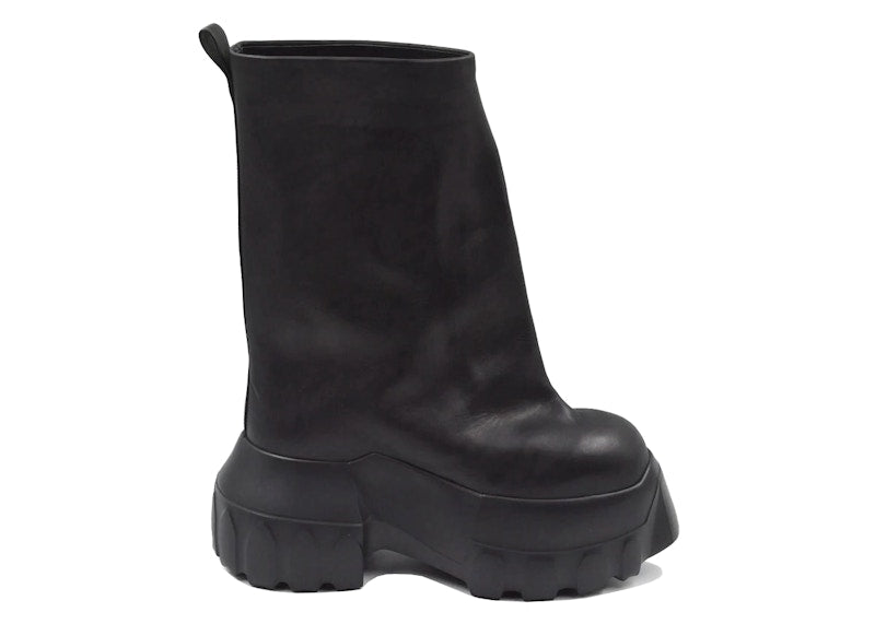 Rick Owens Hollywood Flared Mega Tractor Boot Black