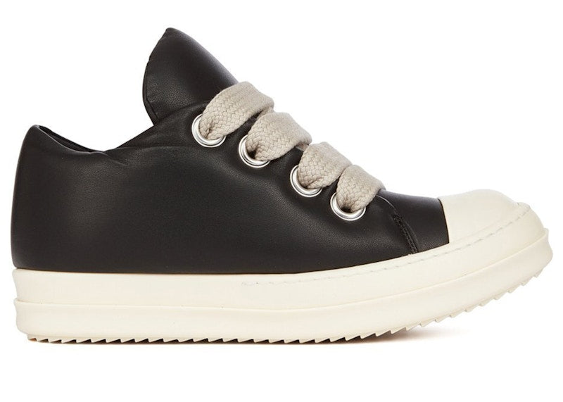 Rick Owens Hollywood Jumbo Lace Padded Low Peached Lambskin Black Milk