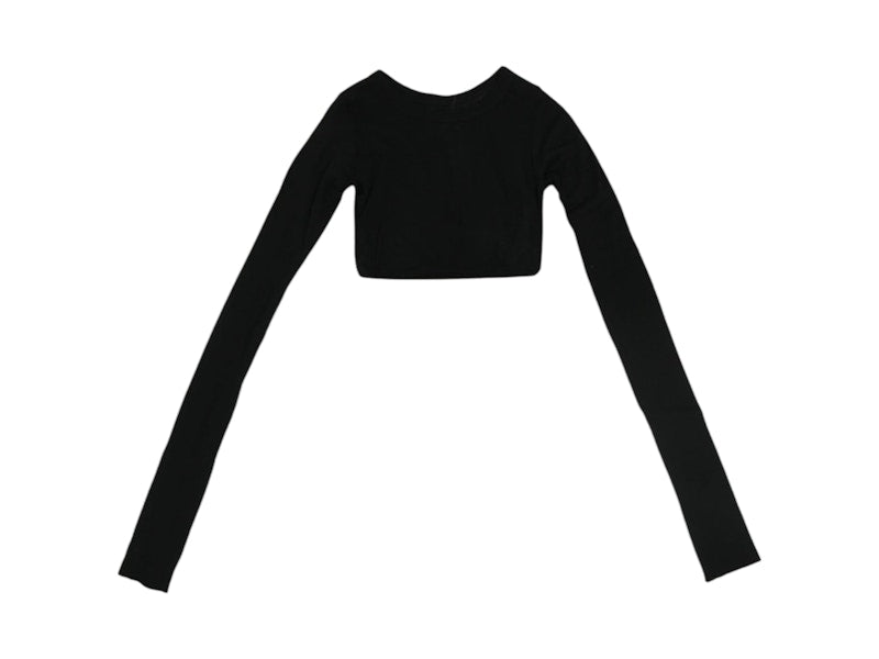Rick Owens LS Crop T-shirt Black