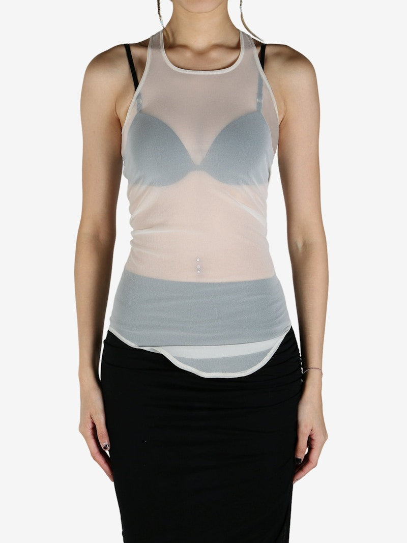 Rick Owens Lilies Basic Tank Top Dove