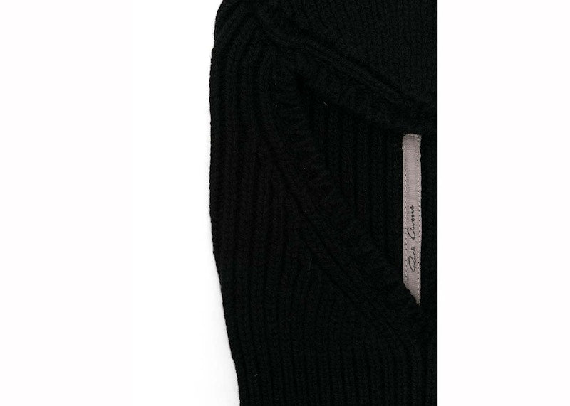 Rick Owens Maglia Passamontagna Hat Black