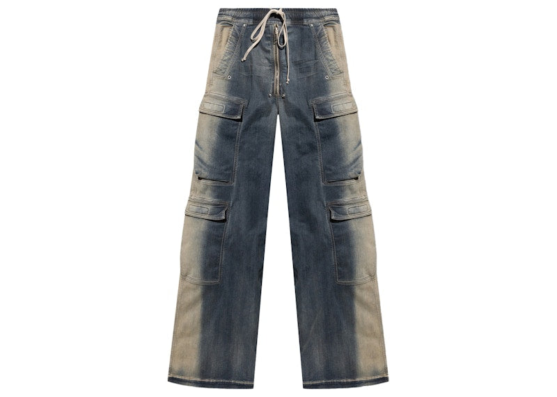 Rick Owens Multiple Pocket Jeans Blue