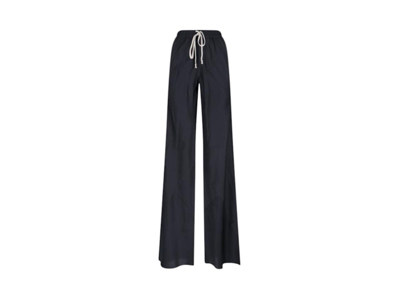 Rick Owens Pantaloni Drawstring Bias Black