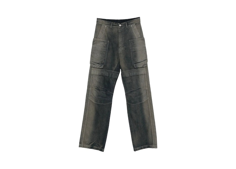 Rick Owens Pantaloni In Denim Stefan Cargo Jeans Dark DUSted Grade