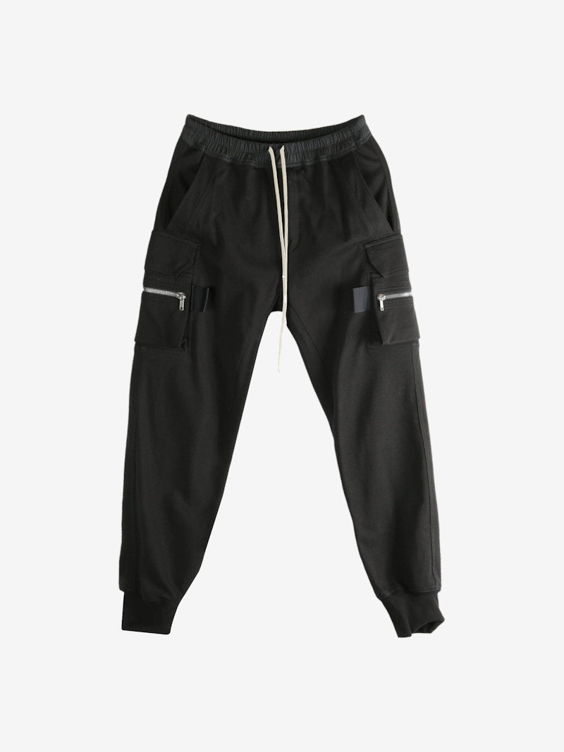 Rick Owens Pantaloni Mastodon Cargo Pants Black