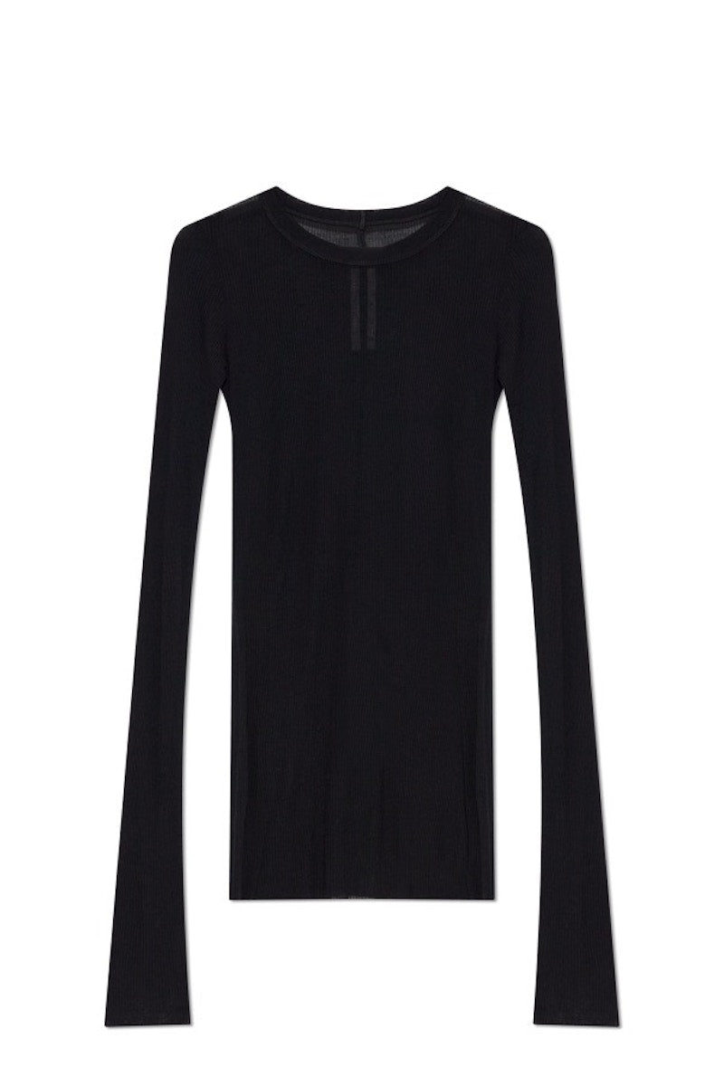Rick Owens Rib LS T-shirt Black