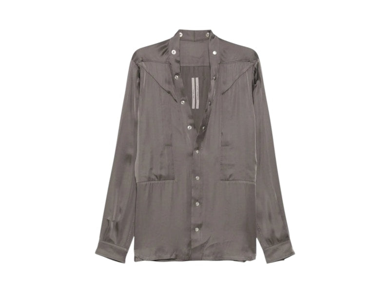Rick Owens Silk A Line Bias Skirt Dust
