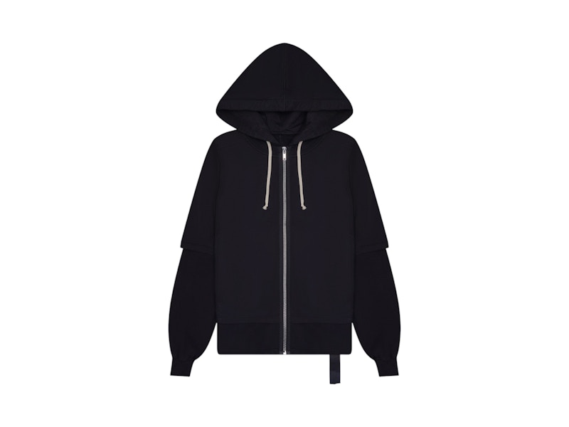 Rick Owens Zipped Hustler Hoodie Black
