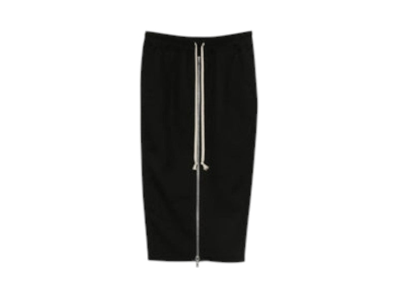Rick Owens Zipped Short Pillar Skirt Black