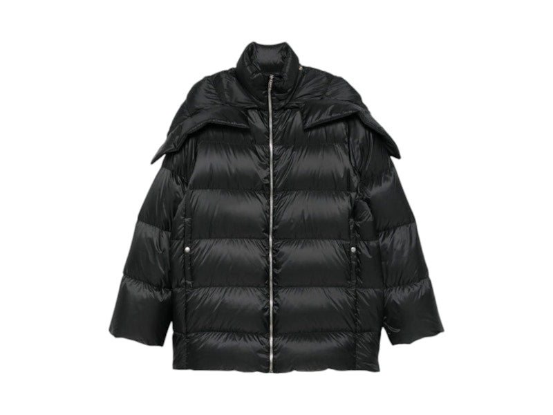 Rick Owens x Moncler Woven Hooded Cyclopic Coat Black