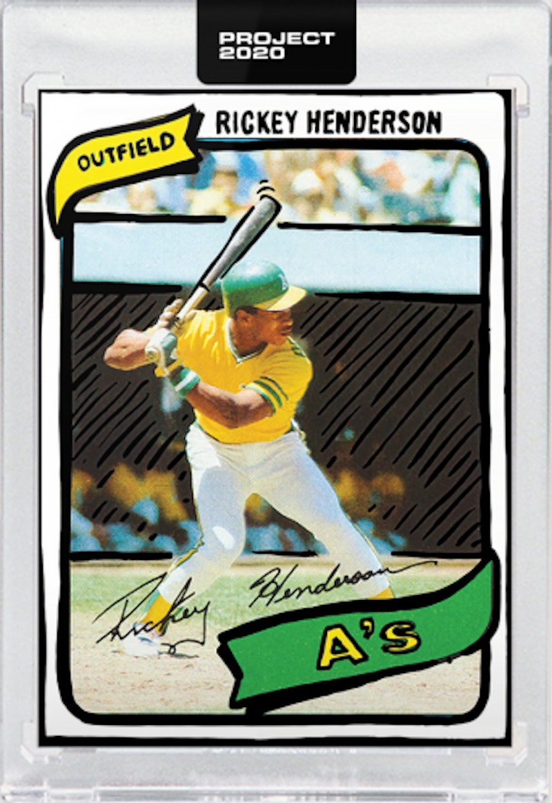 Rickey Henderson 1980 Topps Project 2020 Joshua Vides /1221 #14