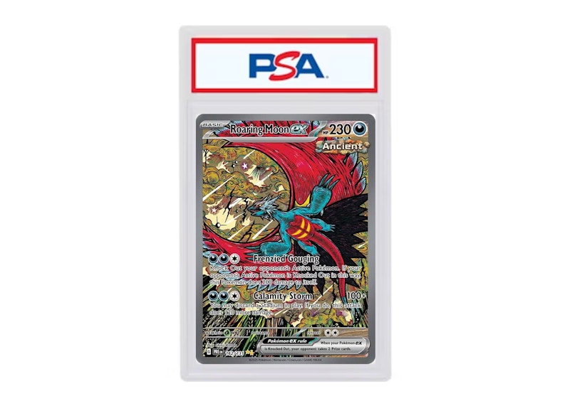 Roaring Moon ex 2025 Pokémon Scarlet & Violet Prismatic Evolutions Special Illustration Rare #162/131 (PSA or BGS Graded)