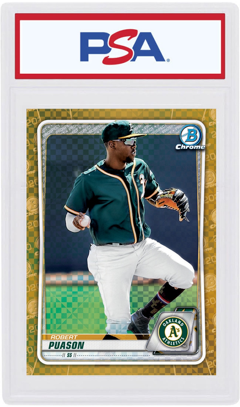 Robert Puason 2020 Bowman Chrome X Gold X-Fractor /3 #BCP-173 (PSA or BGS Graded)