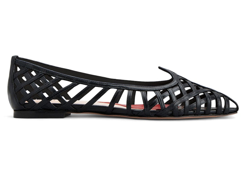Roger Vivier I Love Ballerinas Leather Black (Women's)