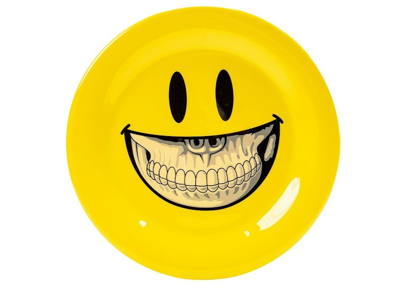 Ron English Grin 27 CM Plate Yellow