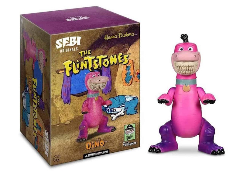 Ron English x Hanna Barbera The Flintstones Dino Figure