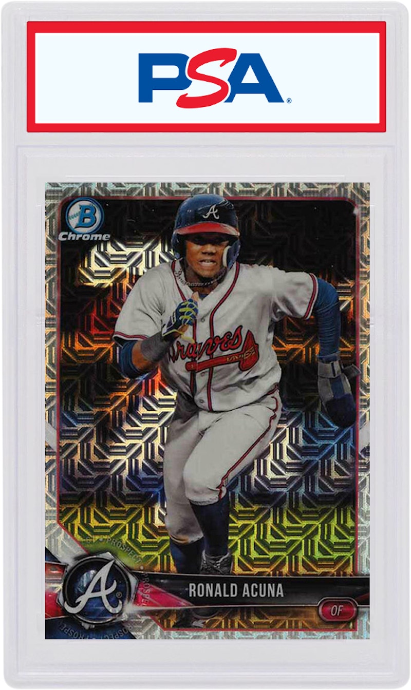 Ronald Acuna 2018 Bowman Mega Box Chrome Prospects Mojo #BCP1 (PSA or BGS Graded)