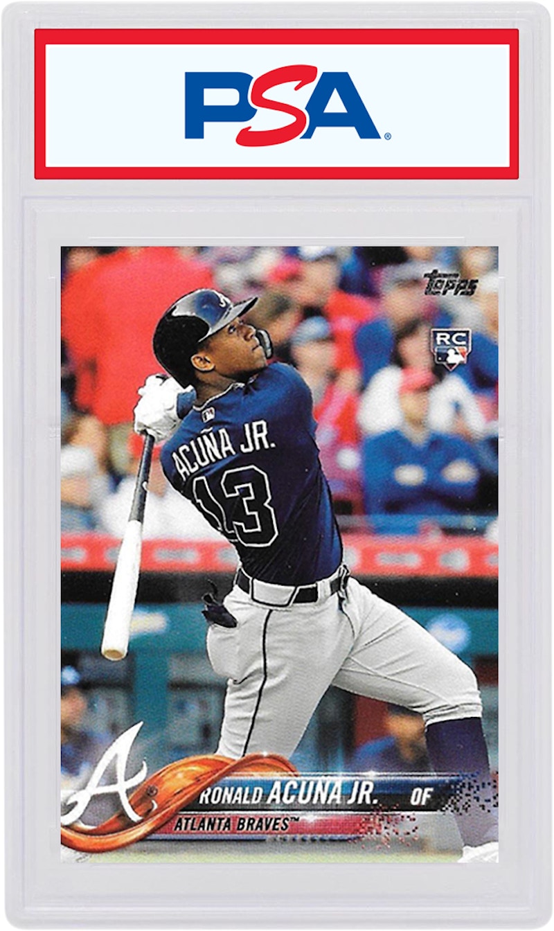 Ronald Acuna Jr. 2018 Topps Rookie Bat Down #698 (PSA or BGS Graded)