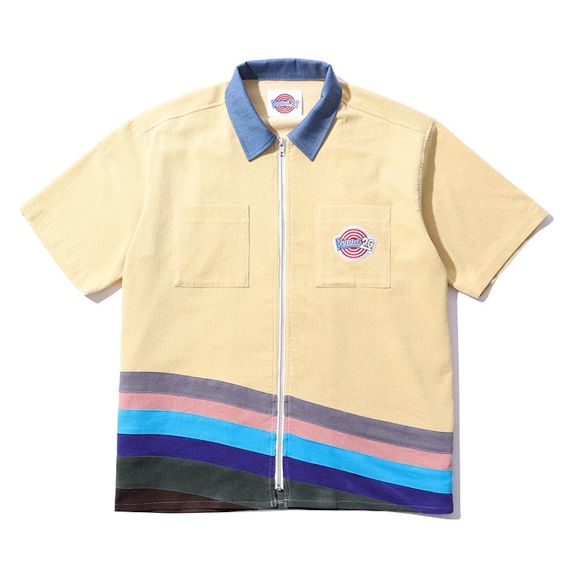 Round Two x 2G Corduroy S/S Zip Shirt Multi