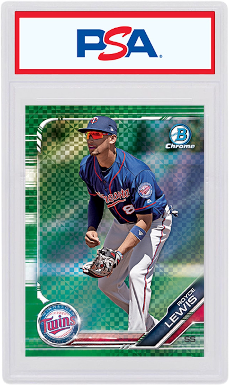Royce Lewis 2019 Bowman Chrome X Green X-Fractor /31 BCP-151 (PSA or BGS Graded)