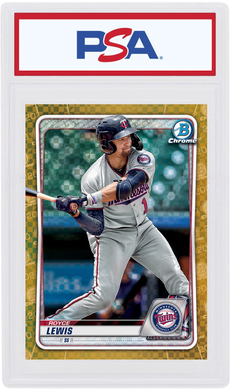 Royce Lewis 2020 Bowman Chrome X Gold X-Fractor /3 #BCP-195