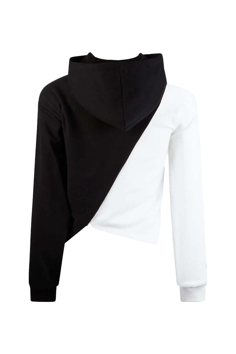 RtA Kaylane Hoodie Black /White